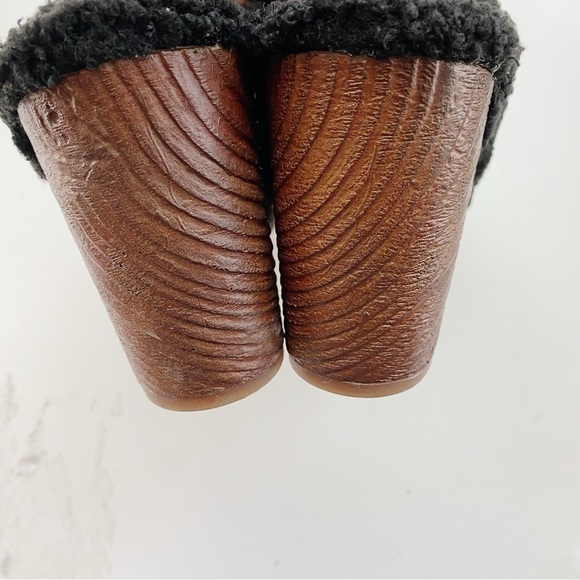 KORK-EASE Teddy Black Faux Fur Clog NEW Size 10 - Picture 7 of 10